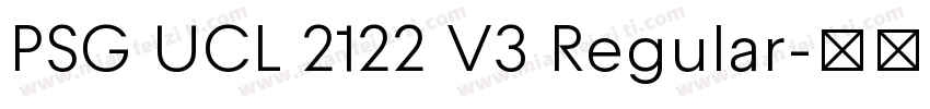 PSG UCL 2122 V3 Regular字体转换